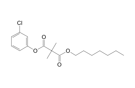 Dimethylmalonic acid, 3-chlorophenyl heptyl ester