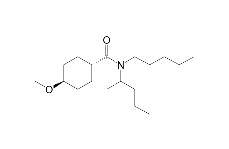 Cyclohexanecarboxamide, 4-methoxy-N-(2-pentyl)-N-pentyl-, trans