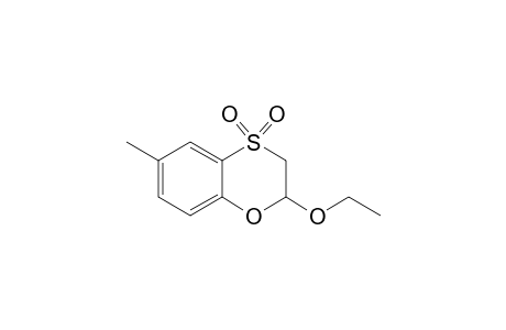 6-Methyl-2,3-dihydro-2-ethoxy-1,4-benzoxathiin 4,4-dioxide