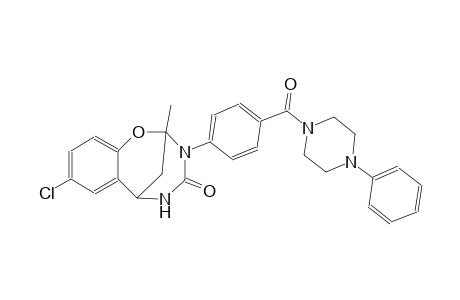 4-chloro-9-methyl-10-[4-(4-phenylpiperazine-1-carbonyl)phenyl]-8-oxa-10,12-diazatricyclo[7.3.1.0²,⁷]trideca-2,4,6-trien-11-one