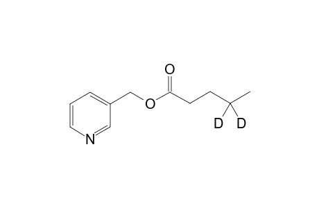 3-pyridylmethyl 4,4-dideuteriopentanoate
