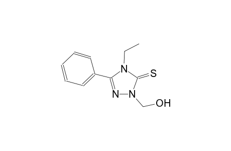 4-ethyl-2-(hydroxymethyl)-5-phenyl-2,4-dihydro-3H-1,2,4-triazole-3-thione