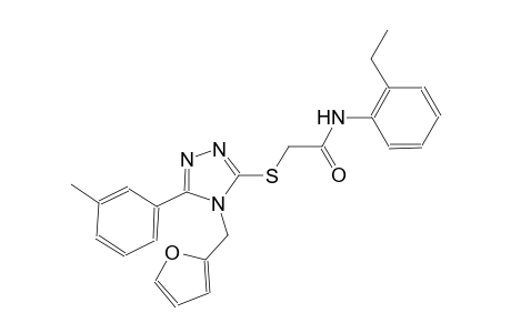 N-(2-ethylphenyl)-2-{[4-(2-furylmethyl)-5-(3-methylphenyl)-4H-1,2,4-triazol-3-yl]sulfanyl}acetamide
