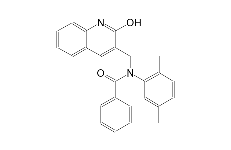 N-(2,5-dimethylphenyl)-N-[(2-hydroxy-3-quinolinyl)methyl]benzamide