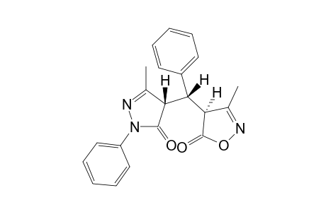 4-[ .alpha.-(3'-Methyl-5'-oxo-2'-oxazol-4'-yl)benzyl]-3-methyl-1-phenyl-2-pyrazolin-5-one
