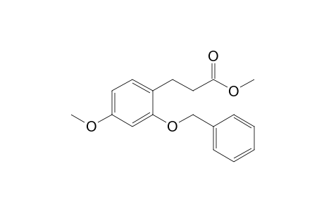 Methyl 3-(2'-Benzyloxy-4'-methoxyphenyl)propanoate