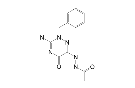 3-AMINO-2-BENZYL-6-(2-ACETYLHYDRAZINO)-1,2,4-TRIAZIN-5(2H)-ONE