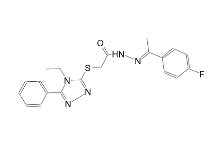 acetic acid, [(4-ethyl-5-phenyl-4H-1,2,4-triazol-3-yl)thio]-, 2-[(E)-1-(4-fluorophenyl)ethylidene]hydrazide