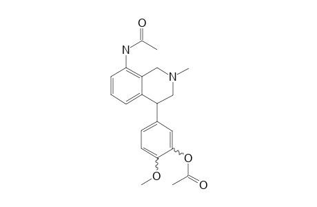 2-Methyl-4-(4-methyoxy-3-acetoxyphenyl)-8-(acetylamino)-1,2,3,4-tetrahydroisoquinoline