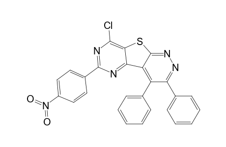 8-Chloro-6-( 4'-nitrophenyl)-3,4-diphenylpyrimido[4',5' : 4,5]thieno[2,3-c]pyridazine