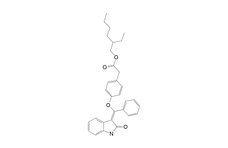 ISATINONE-B;2-ETHYLHEXYL-2-[4-[2-OXO-1,2-DIHYDRO-3H-INDOL-3-YLIDENE)-(PHENYL)-METHOXY]-PHENYL]-ACETATE