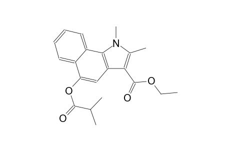 1H-benz[g]indole-3-carboxylic acid, 1,2-dimethyl-5-(2-methyl-1-oxopropoxy)-, ethyl ester