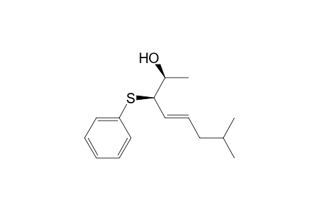 4-Octen-2-ol, 7-methyl-3-(phenylthio)-, [R*,S*-(E)]-