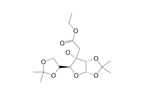 3-C-ETHOXYCARBONYLMETHYLENE-1,2:5,6-DI-O-ISOPROPYLIDENE-ALPHA-D-ALLO-FURANOSE