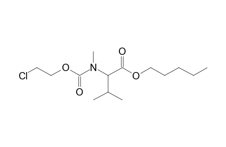 Valine, N-methyl-N-(2-chloroethoxycarbonyl)-, pentyl ester