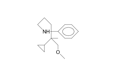 2-Phenyl-2-(1-methoxy-2-cyclopropyl-prop-2-yl)-pyrrolidine