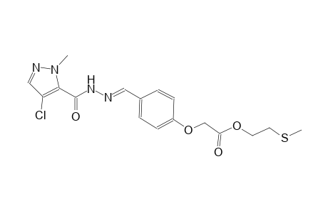 2-(methylsulfanyl)ethyl [4-((E)-{[(4-chloro-1-methyl-1H-pyrazol-5-yl)carbonyl]hydrazono}methyl)phenoxy]acetate