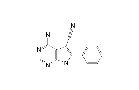 4-AMINO-6-PHENYL-5-CYANOPYRROLO-[2.3-D]-PYRIMIDINE
