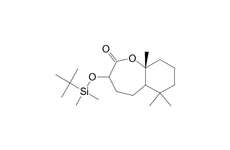 Decahydro-7-.beta.-[(tert-butyldimethylsilyl)oxy]-6,6,9a.beta.-trimethyl-2-oxo-1-benzoxepin