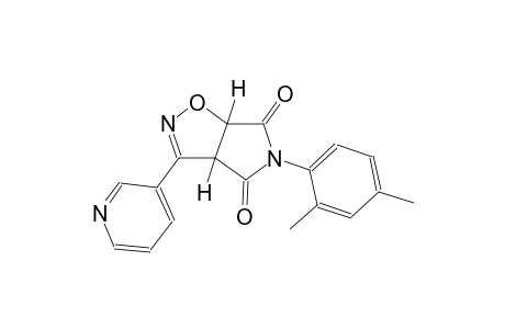(3aR,6aS)-5-(2,4-dimethylphenyl)-3-(3-pyridinyl)-3aH-pyrrolo[3,4-d]isoxazole-4,6(5H,6aH)-dione