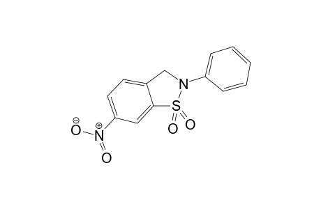 1,2-Benzisothiazole, 2,3-dihydro-6-nitro-2-phenyl-, 1,1-dioxide