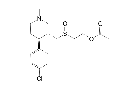 Acetic Acid 2-[(3R,4S)-4-(4-Chlorophenyl)-1-methyl-piperidin-3-ylmethanesulfinyl]-ethyl Ester