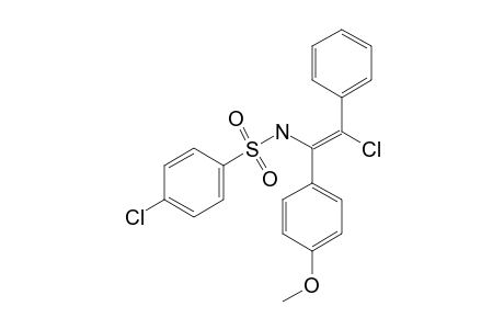 2-CHLORO-1-(4-CHLOROPHENYLSULFONYLAMINO)-1-(METHOXYPHENYL)-2-PHENYL-ETHENE
