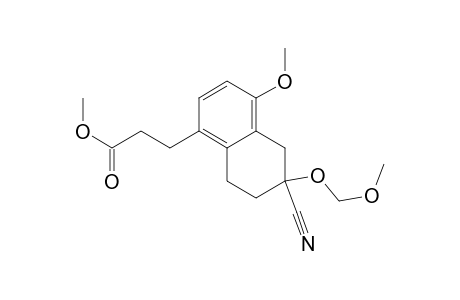 1-Naphthalenepropanoic acid, 6-cyano-5,6,7,8-tetrahydro-4-methoxy-6-(methoxymethoxy)-, methyl ester, (.+-.)-