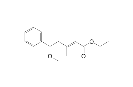 ethyl 5-methoxy-3-methyl-5-phenyl-2-pentenoate