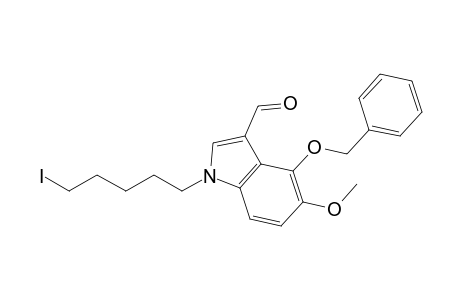 1-(5-iodanylpentyl)-5-methoxy-4-phenylmethoxy-indole-3-carbaldehyde