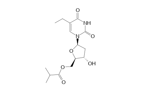2'-deoxy-5-ethyluridine, 5'-isobutyrate