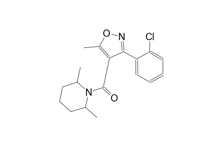 piperidine, 1-[[3-(2-chlorophenyl)-5-methyl-4-isoxazolyl]carbonyl]-2,6-dimethyl-