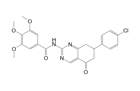 N-[7-(4-chlorophenyl)-5-oxo-5,6,7,8-tetrahydro-2-quinazolinyl]-3,4,5-trimethoxybenzamide