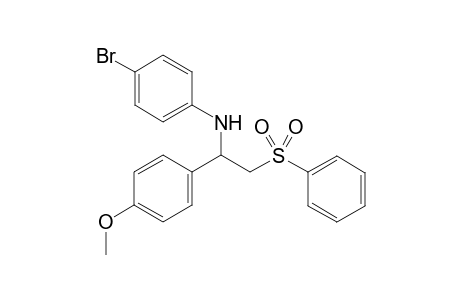 4-Bromo-N-(1-(4-methoxyphenyl)-2-(phenylsulfonyl)ethyl)aniline