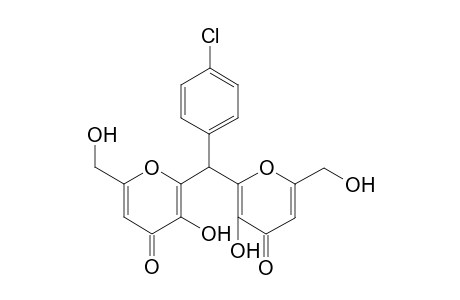 2,2'-[(4-Chlorophenyl)methylene]bis[3-hydroxy-6-(hydroxymethyl)-4H-pyran-4-one]