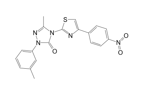 5-Methyl-4-[4-(p-nitrophenyl)thiazol-2-yl]-2-(m-tolyl)-2,4-dihydro-3H-1,2,4-triazol-3-one