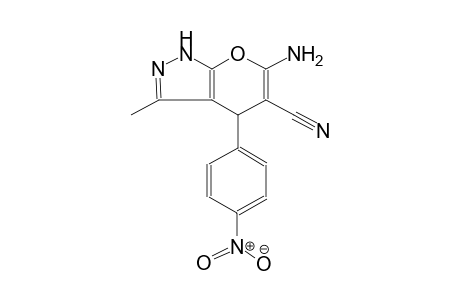 6-amino-3-methyl-4-(4-nitrophenyl)-1,4-dihydropyrano[2,3-c]pyrazole-5-carbonitrile