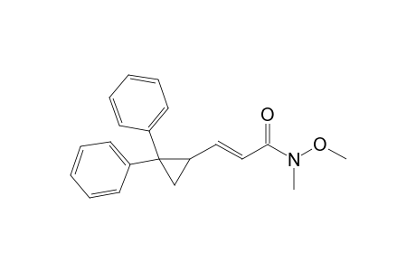 (E)-N-Methoxy-N-methyl-3-(2,2-diphenylcyclopropyl)propenamide