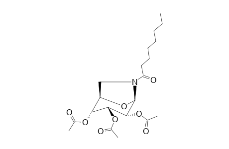 2,3,4-TRI-O-ACETYL-1,6-ANHYDRO-6-DEOXY-6-OCTANOYLAMINO-BETA-D-GLUCOPYRANOSE;MAJOR-ROTAMER