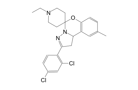2-(2,4-dichlorophenyl)-1'-ethyl-9-methyl-1,10b-dihydrospiro[benzo[e]pyrazolo[1,5-c][1,3]oxazine-5,4'-piperidine]