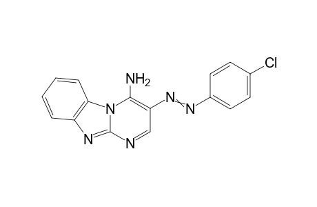 3-((4-Chlorophenyl)diazenyl)benzo[4,5]imidazo[1,2-a]pyrimidin-4-amine
