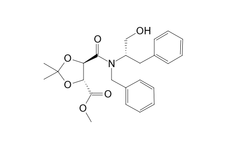 N-Benzyl-N'-[(1S)-1-benzyl-2-hydroxyethyl]-(2R,3R)-2,3-di-O-isopropylidenetartramic acid methyl ester