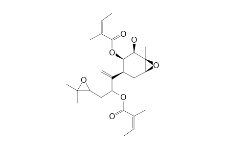 1-BETA,8-BISANGELOYLOXY-3-BETA,4-BETA,10,11-BISEPOXYBISABOL-7-(14)-ENE-2-BETA-OL