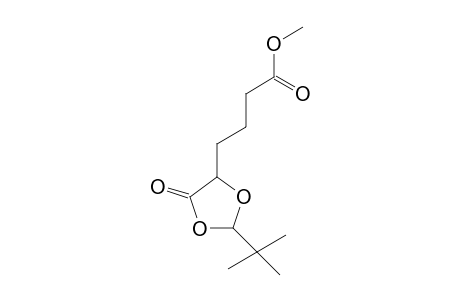 Methyl 4-(2-tert-butyl-5-oxo-1,3-dioxolan-4-yl)butanoate