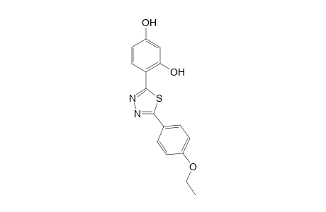 2-(2,4-Dihydroxyphenyl)-5-(4-ethoxyphenyl)-1,3,4-thiadiazole