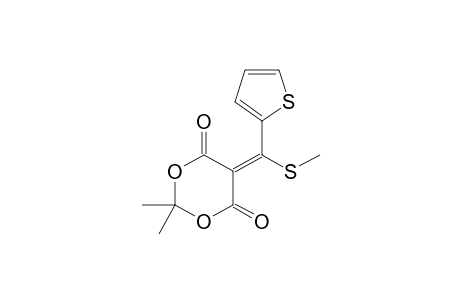 2,2-Dimethyl-5-[(methylthio)-(2-thienyl)methylene]-1,3-dioxane-4,6-quinone