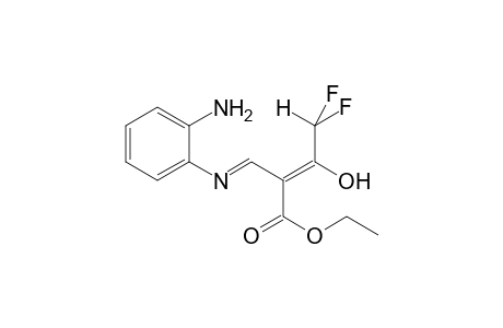 2-[(2-Amino-phenylimino)-methyl]-4,4-difluoro-3-hydroxy-but-2-enoic acid ethyl ester