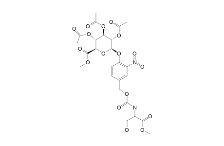 N-[4-O-[METHYL-(2,3,4-TRI-O-ACETYL-BETA-D-GLUCOPYRANOSYL)-URONATE]-3-NITROBENZYLOXYCARBONYL]-SERINE-METHYLESTER