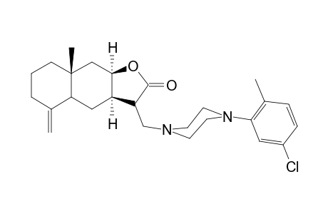 (3S,3aR,8aR,9aR)-3-{[4-(5-chloro-2-methylphenyl)-1-piperazinyl]methyl}-8a-methyl-5-methylenedecahydronaphtho[2,3-b]furan-2(3H)-one