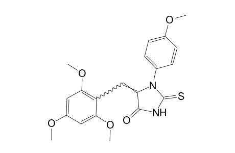 1-(p-methoxyphenyl)-2-thio-5-(2,4,6-trimethoxybenzylidene)hydantoin